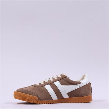 Gola Elan Retro T Toe Gumsole Trainer - Tabacco Brown